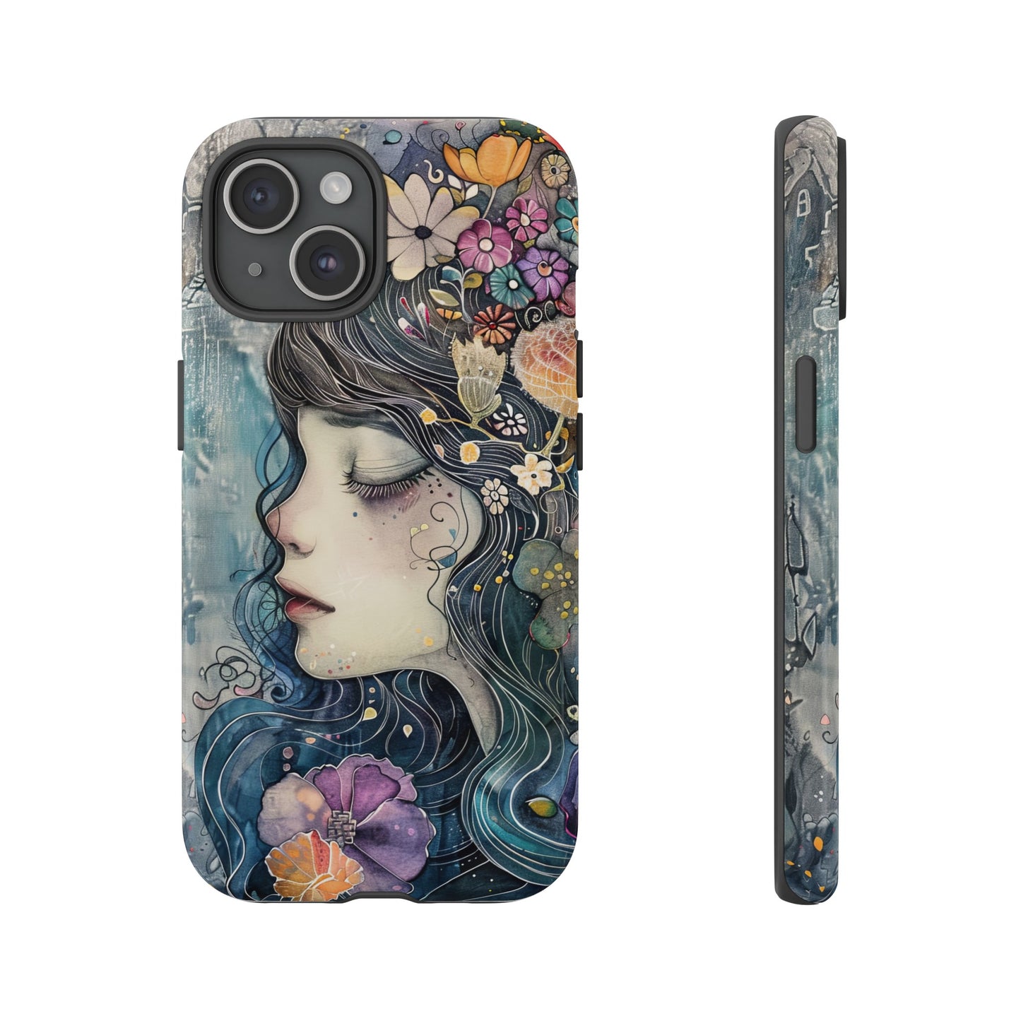 Watercolor Girl - Tough iPhone Case