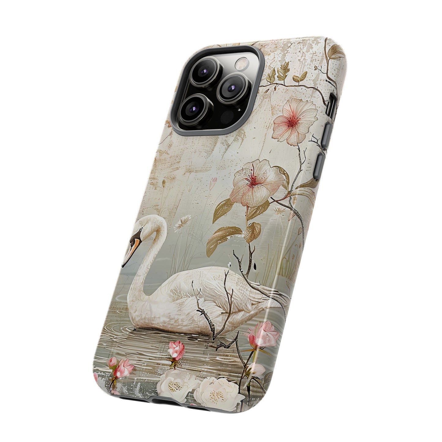 Vintage Swan - iPhone Tough Case
