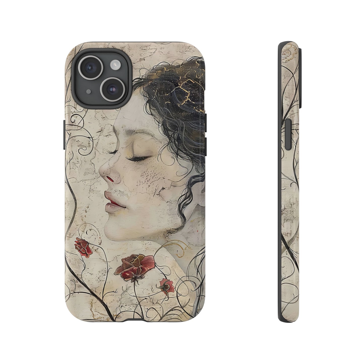 Floral Face - iPhone Tough Case