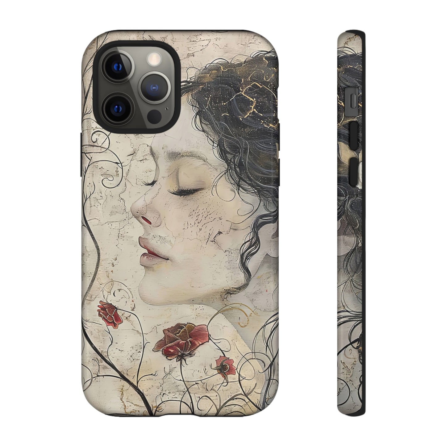 Floral Face - iPhone Tough Case
