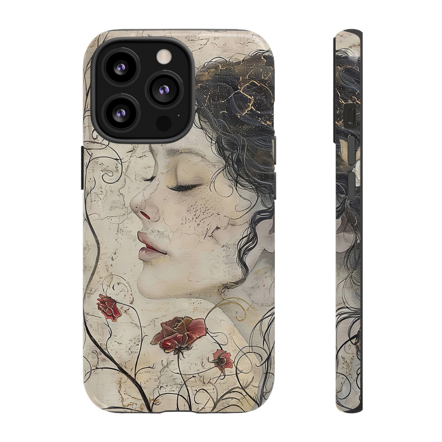 Floral Face - iPhone Tough Case