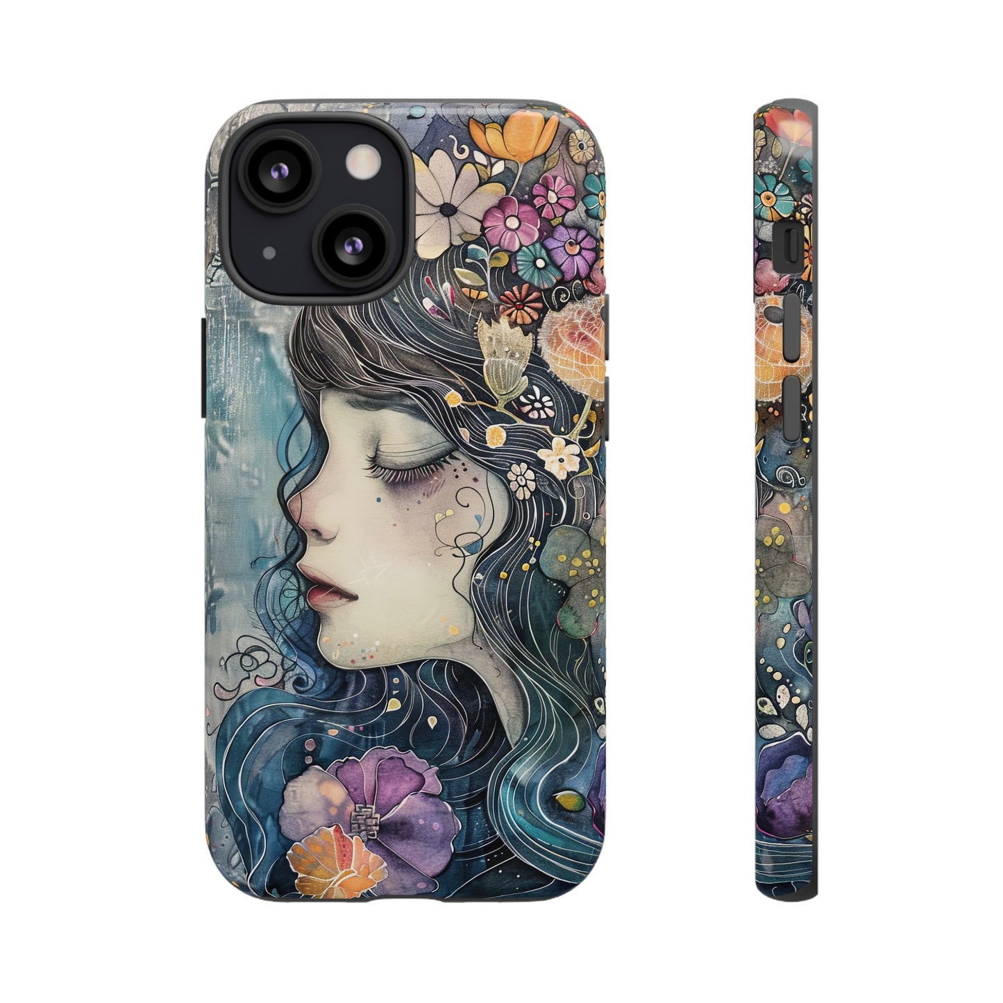 Watercolor Girl - Tough iPhone Case