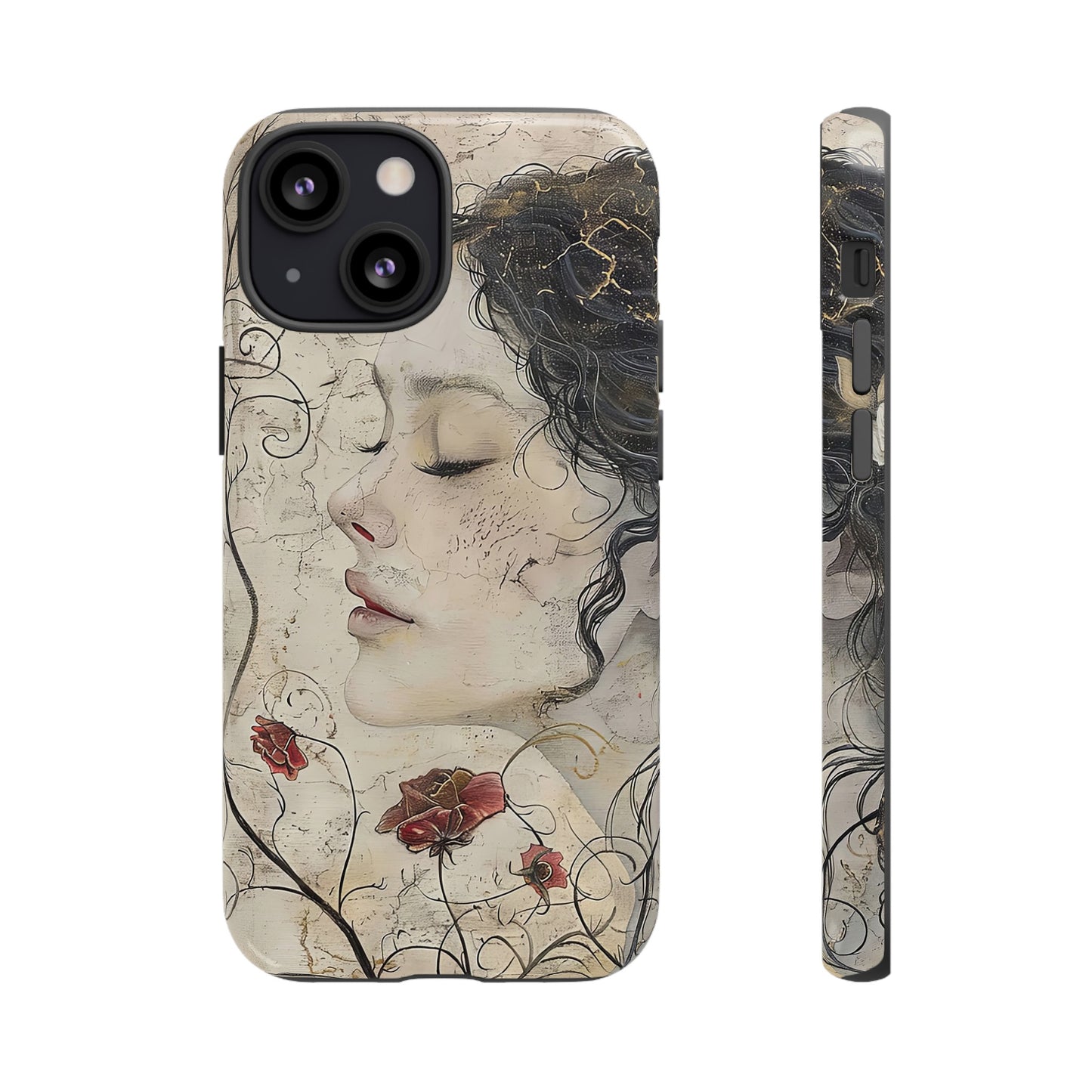 Floral Face - iPhone Tough Case