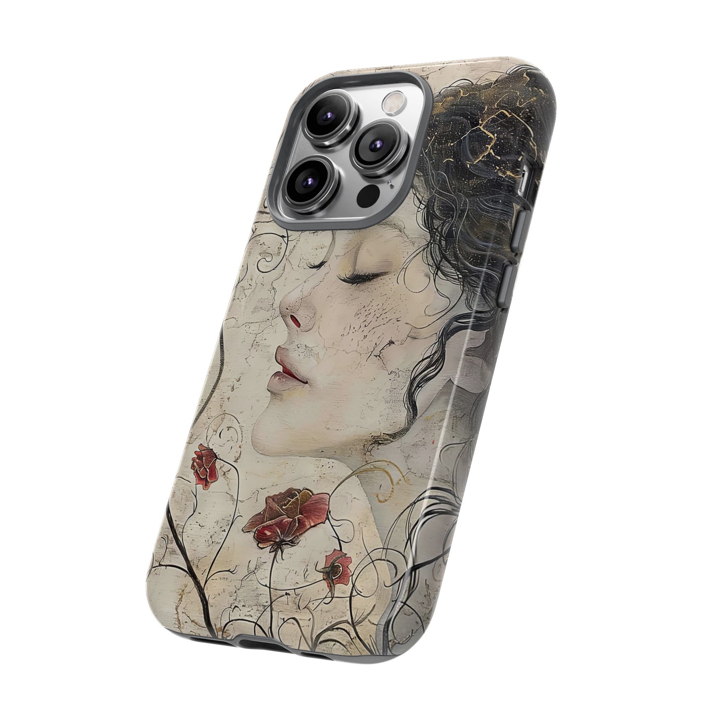 Floral Face - iPhone Tough Case