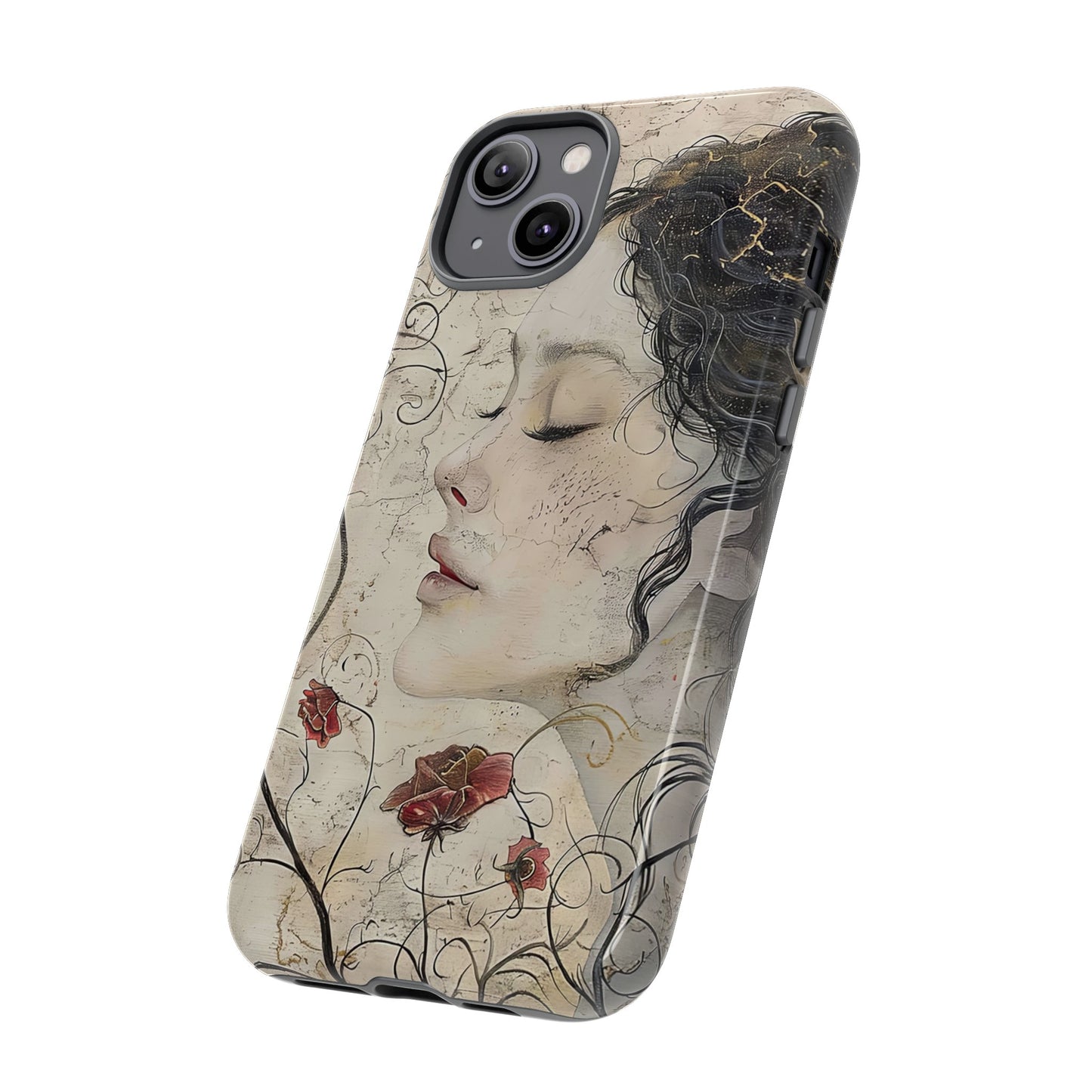 Floral Face - iPhone Tough Case