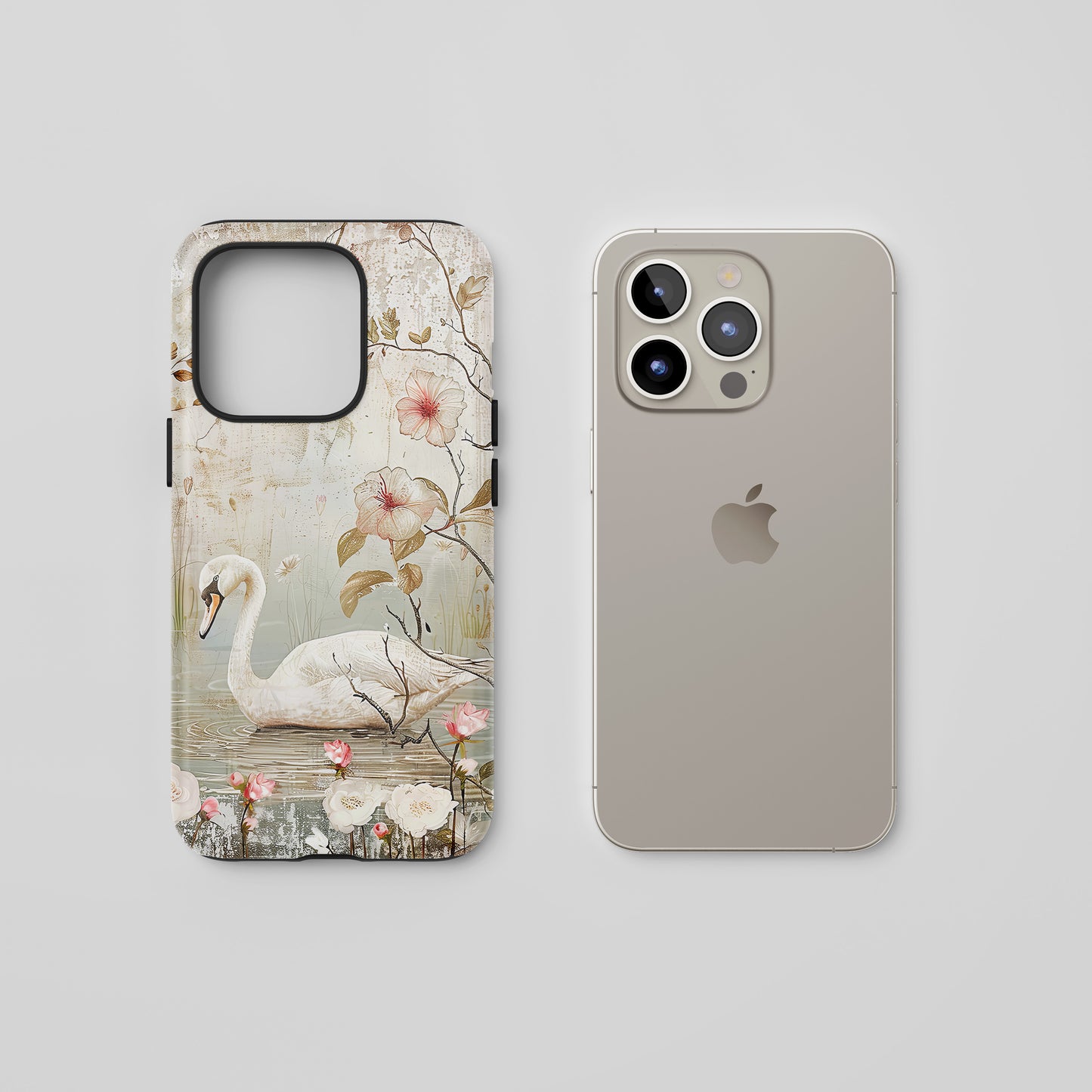 Vintage Swan - iPhone Tough Case
