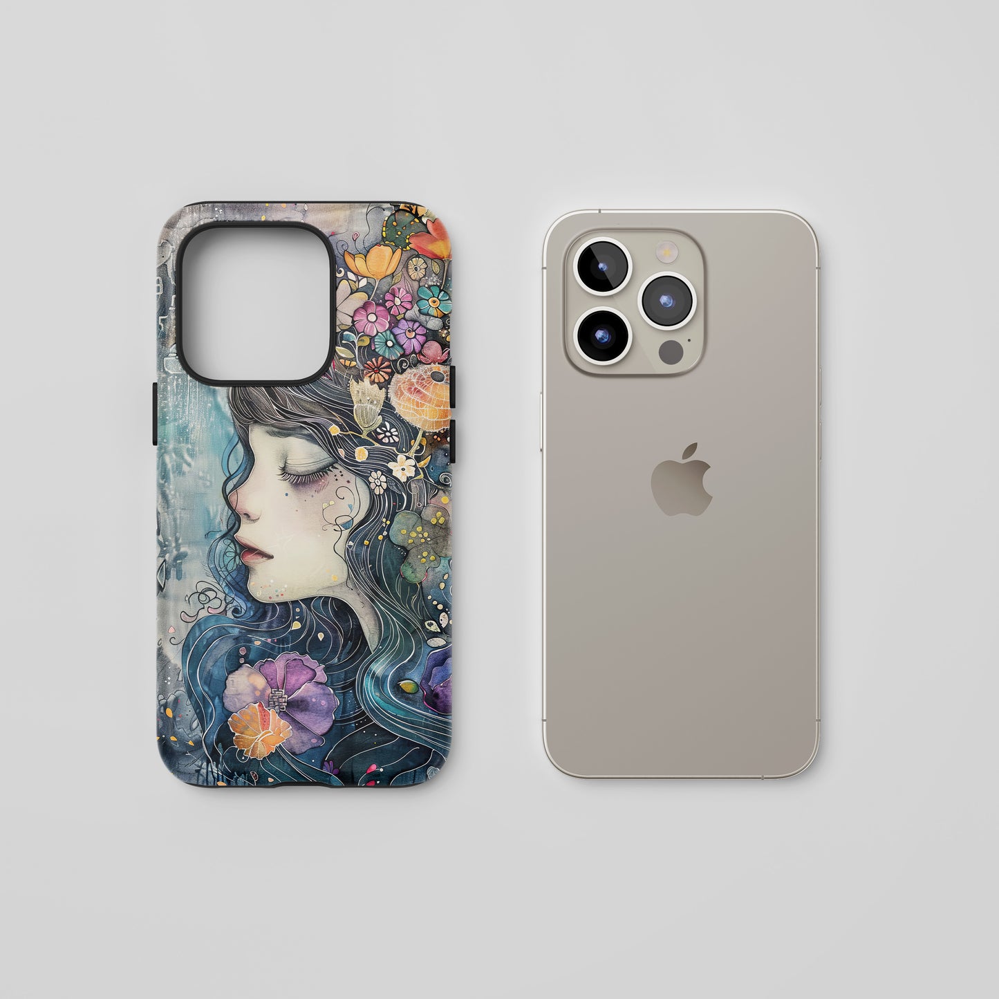 Watercolor Girl - Tough iPhone Case