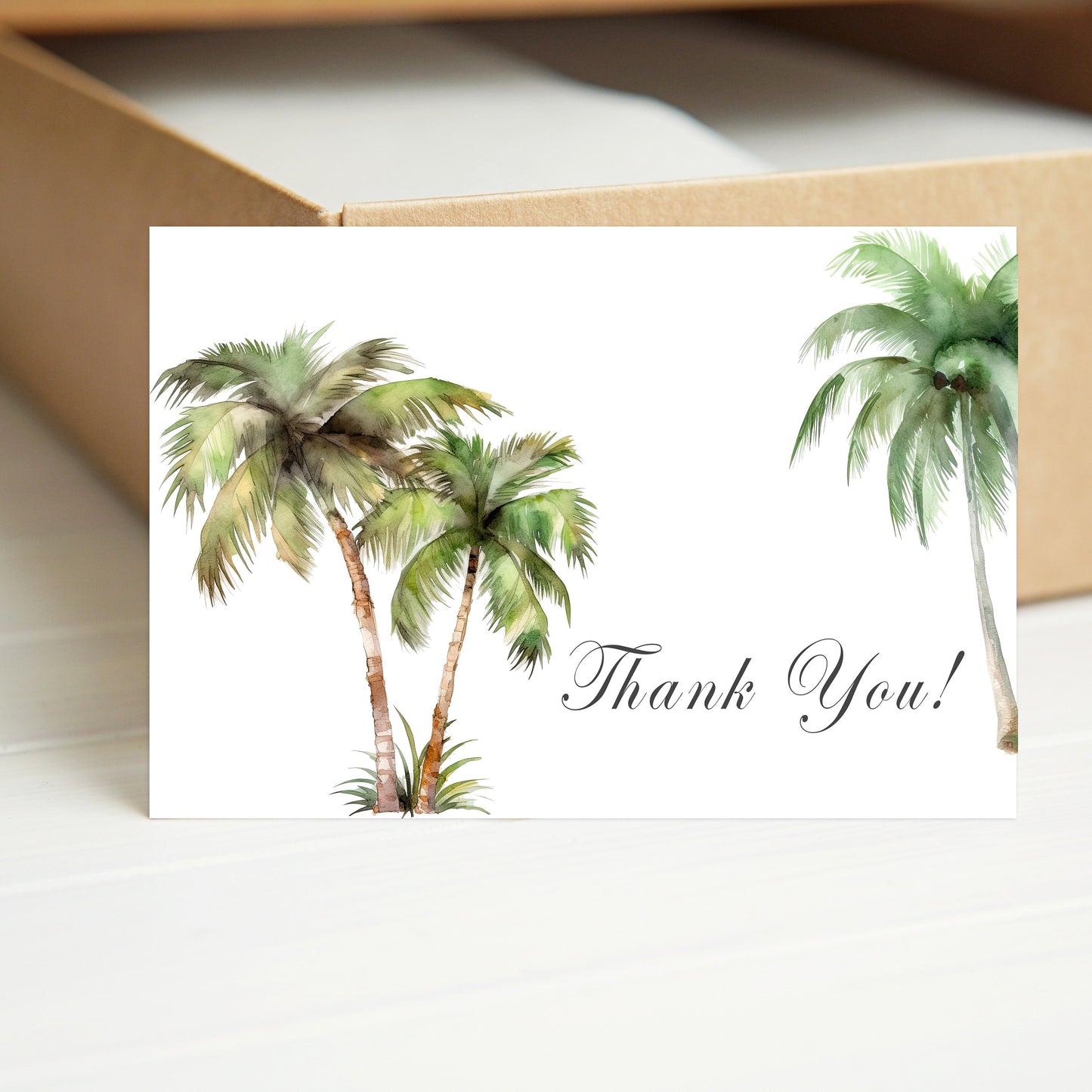 Tropical Watercolor Palm Trees, Tropical Clip art, Palm Trees, Palm Trees Clipart, Commercial Use, Palm Tree PNG Bundle Birthday Invitation