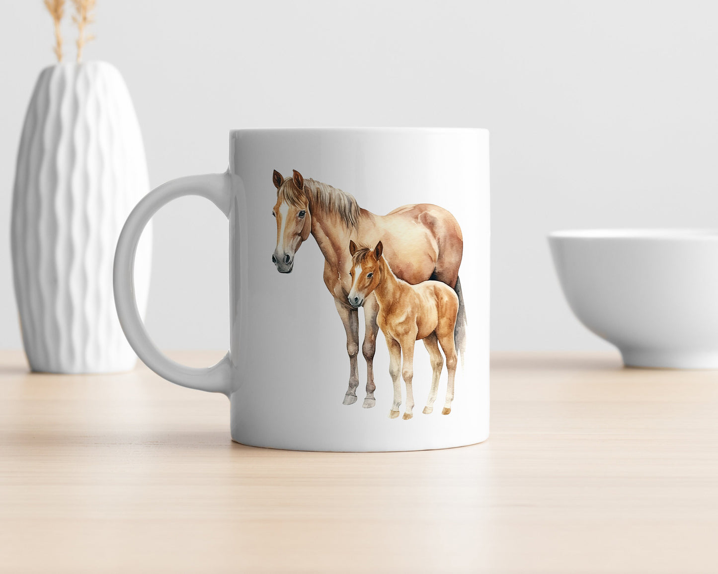Watercolor Horses Clipart: Horse and Foal Art for Crafts and Decor | PNG Bundle | Digital Download | Sublimation files | Horse riding images