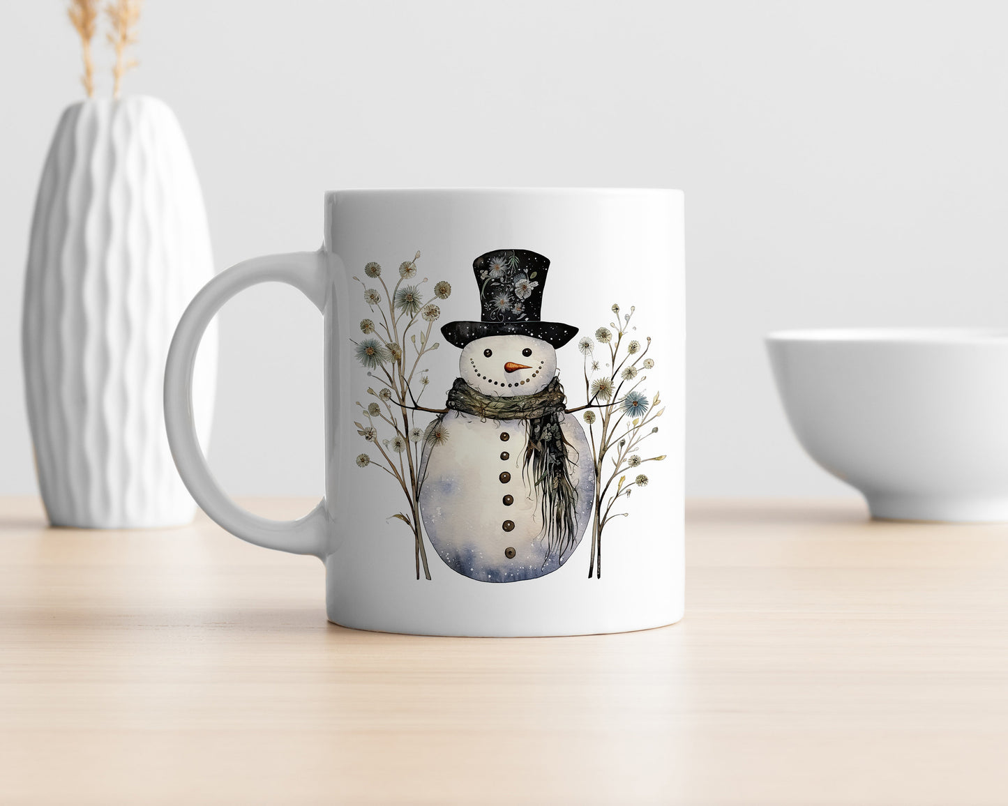 Whimsical Snowmen Clipart: Snowman Art for Christmas Crafts and Decor | PNG Bundle | Digital Download | Sublimation files | Retro Snowman