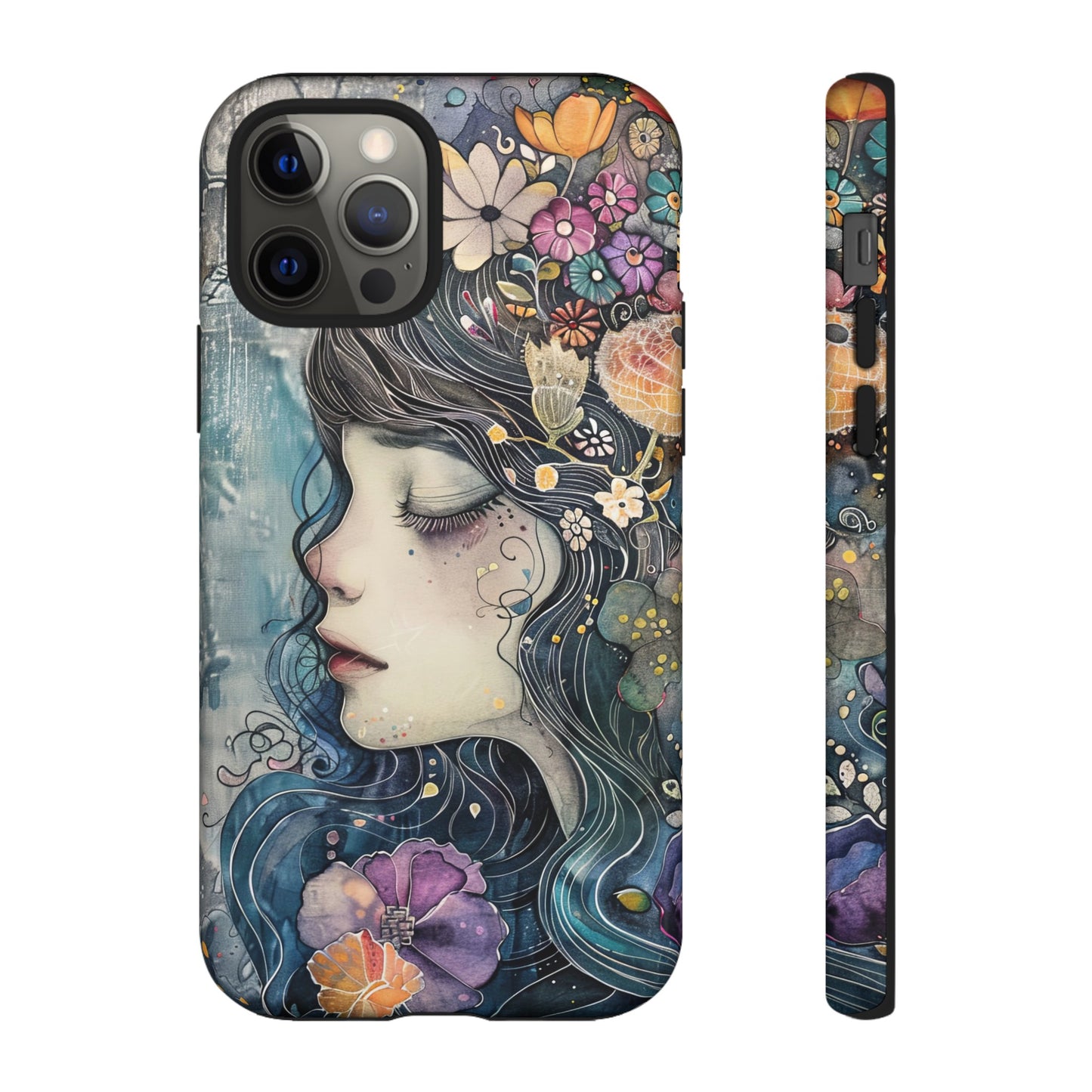 Watercolor Girl - Tough iPhone Case