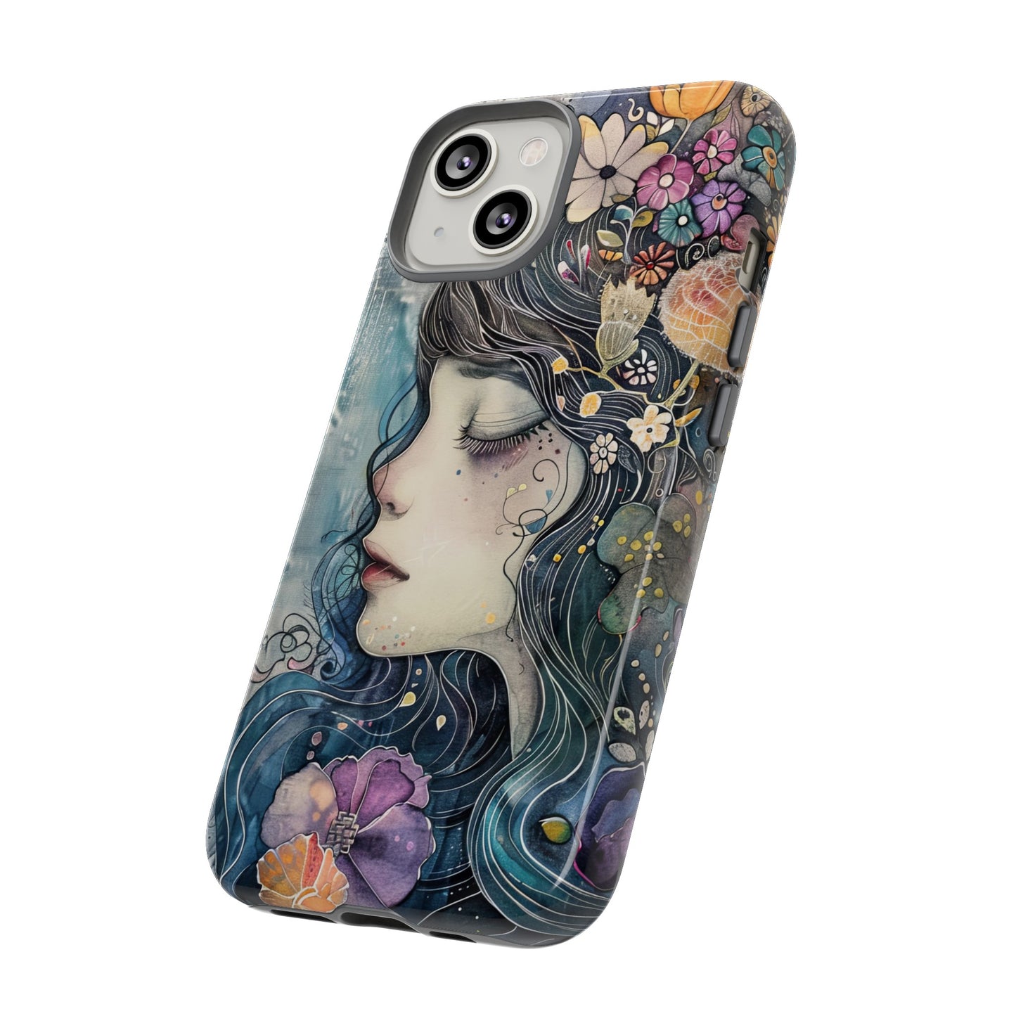 Watercolor Girl - Tough iPhone Case