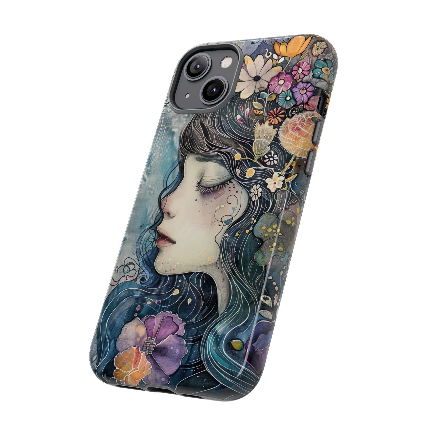 Watercolor Girl - Tough iPhone Case