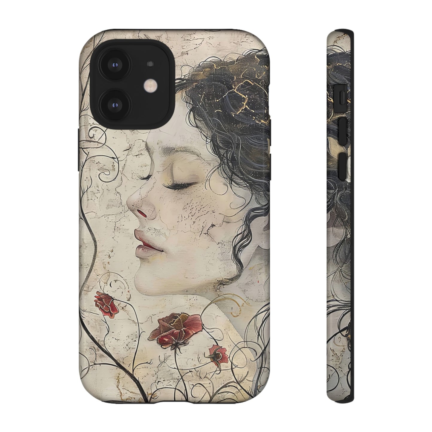 Floral Face - iPhone Tough Case