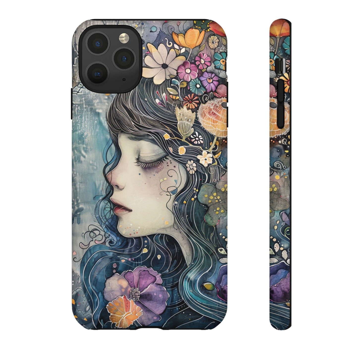 Watercolor Girl - Tough iPhone Case