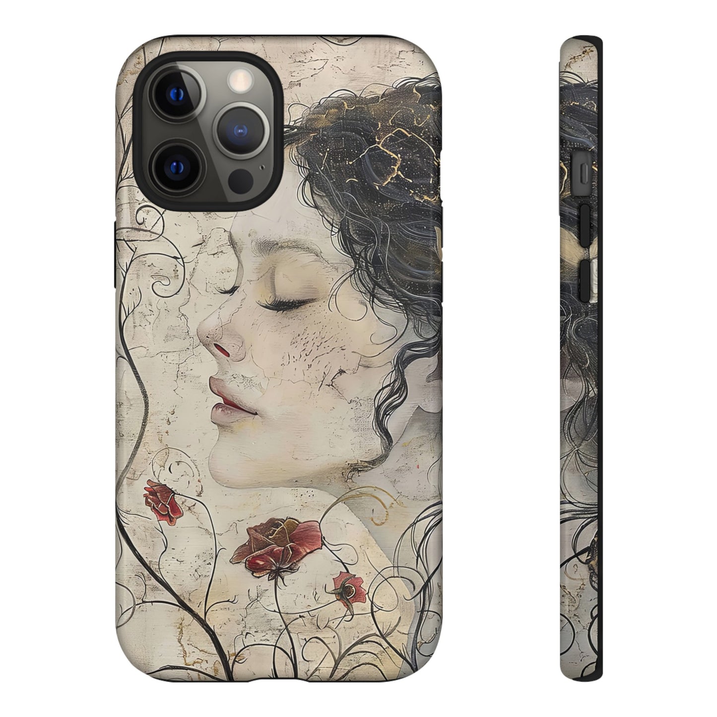 Floral Face - iPhone Tough Case