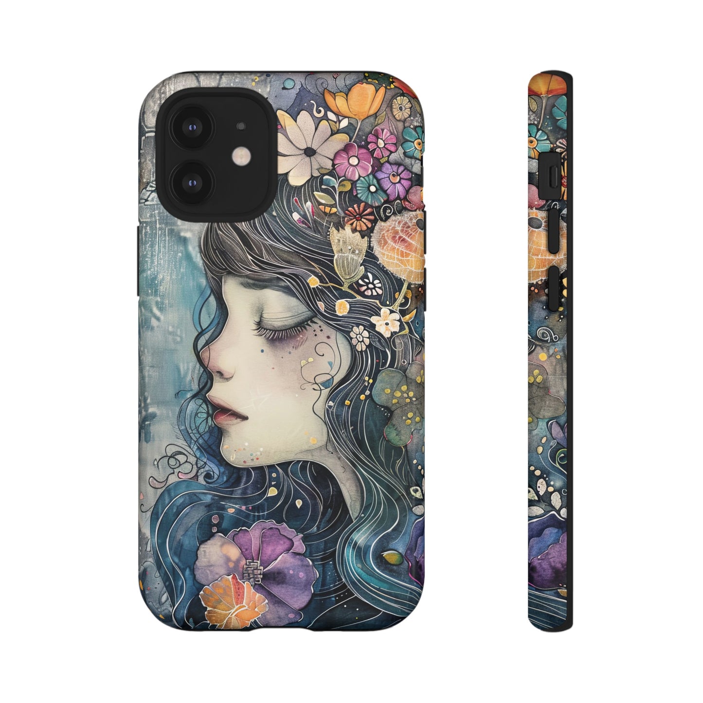 Watercolor Girl - Tough iPhone Case