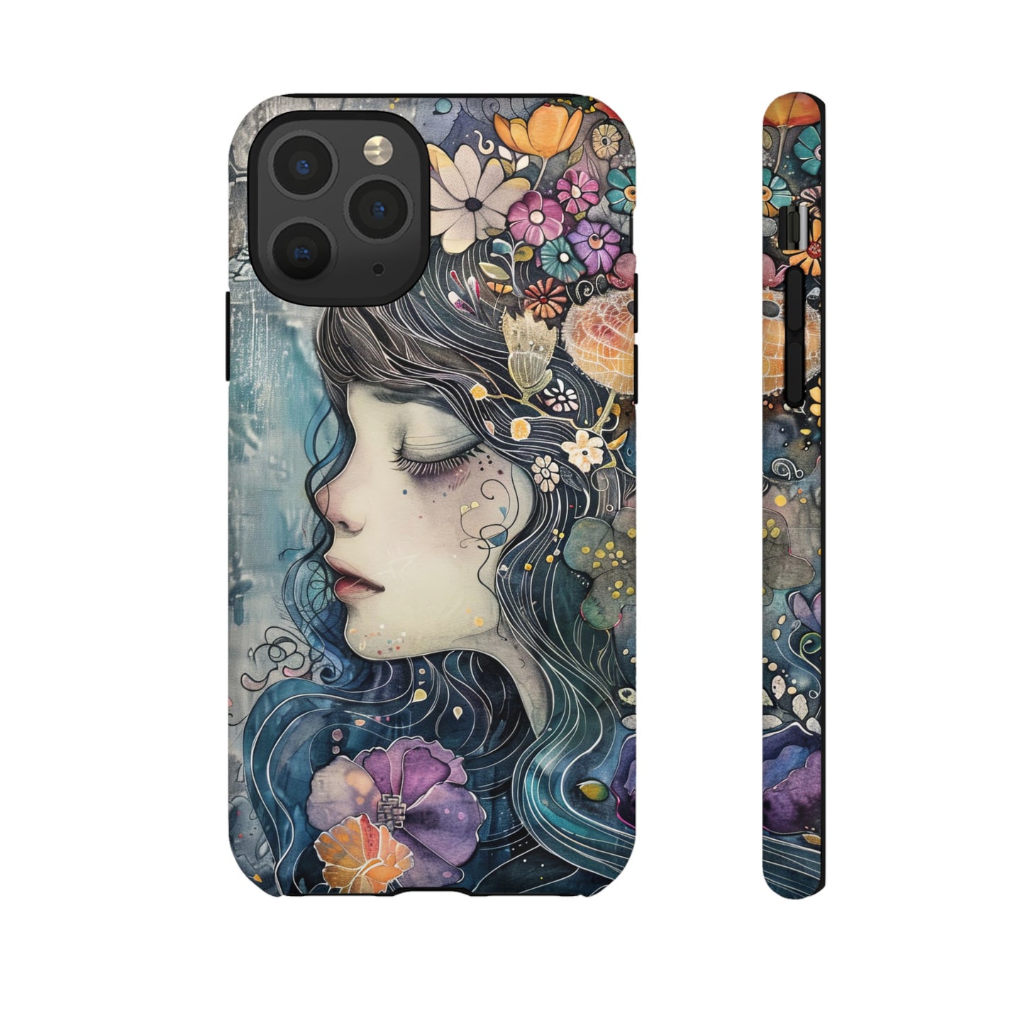 Watercolor Girl - Tough iPhone Case