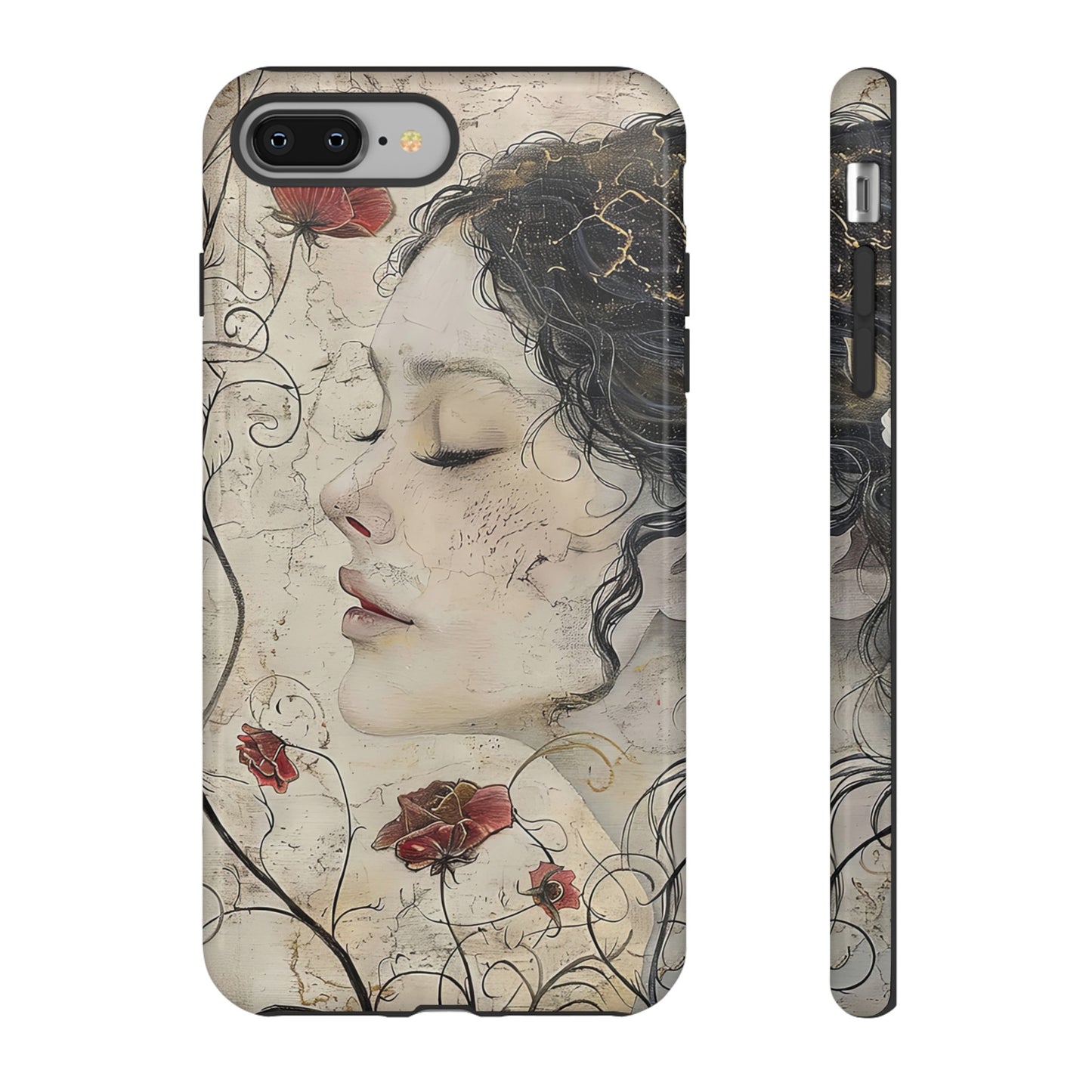 Floral Face - iPhone Tough Case