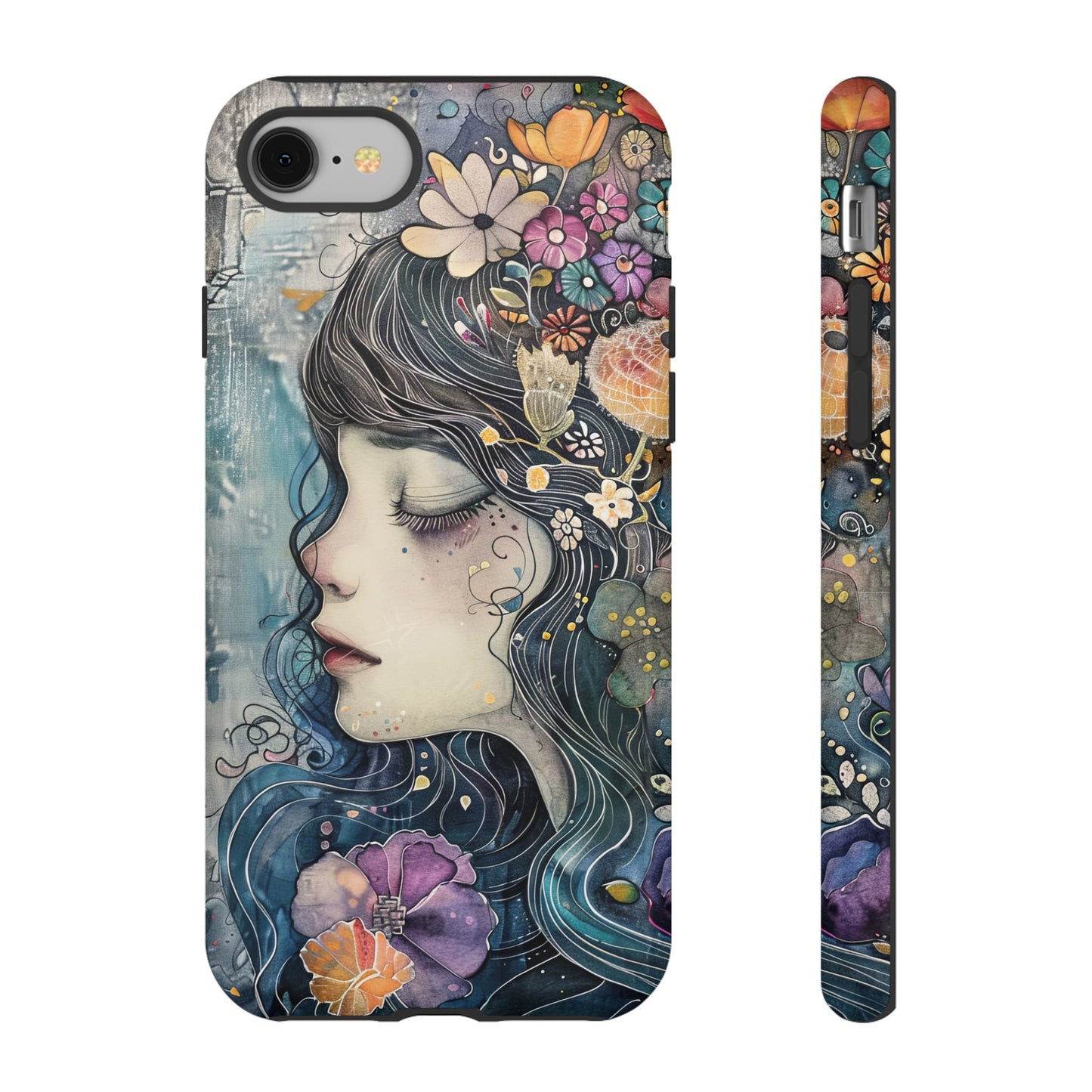 Watercolor Girl - Tough iPhone Case