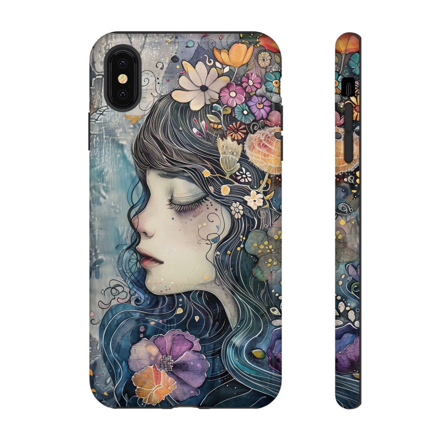 Watercolor Girl - Tough iPhone Case