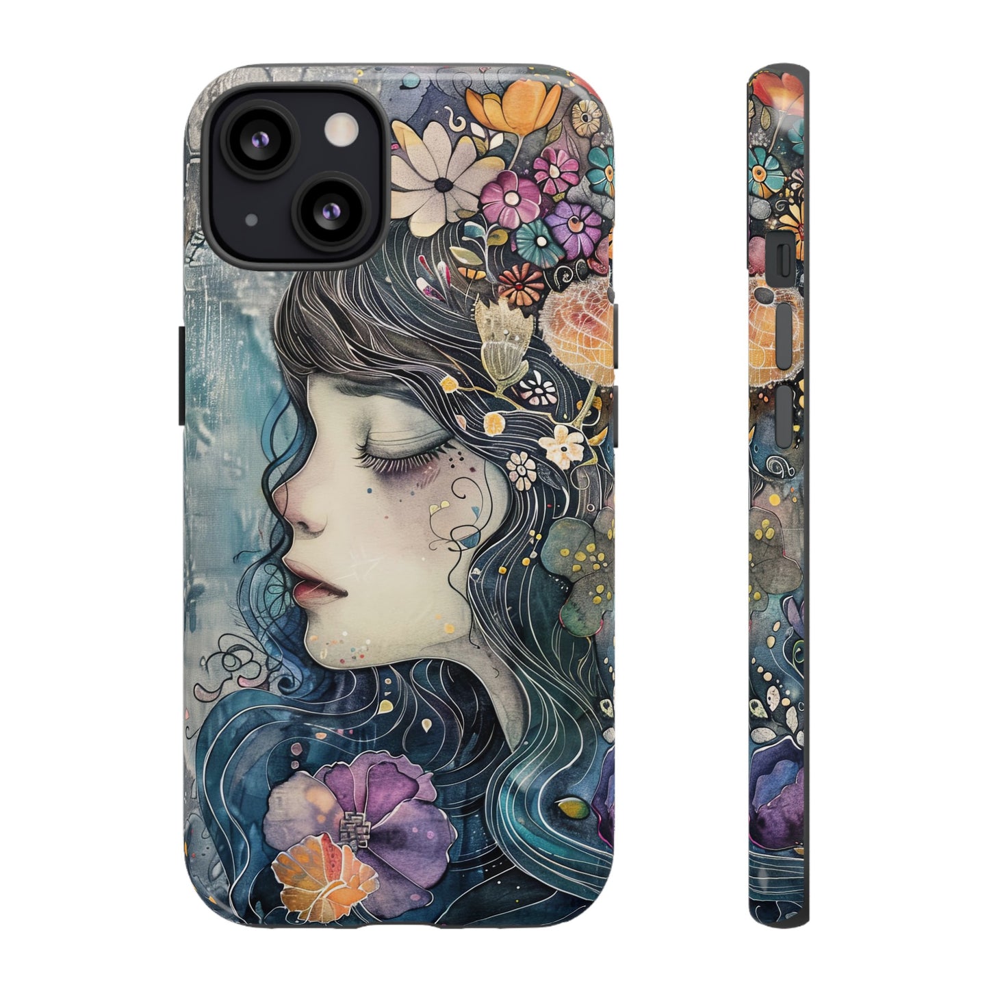 Watercolor Girl - Tough iPhone Case