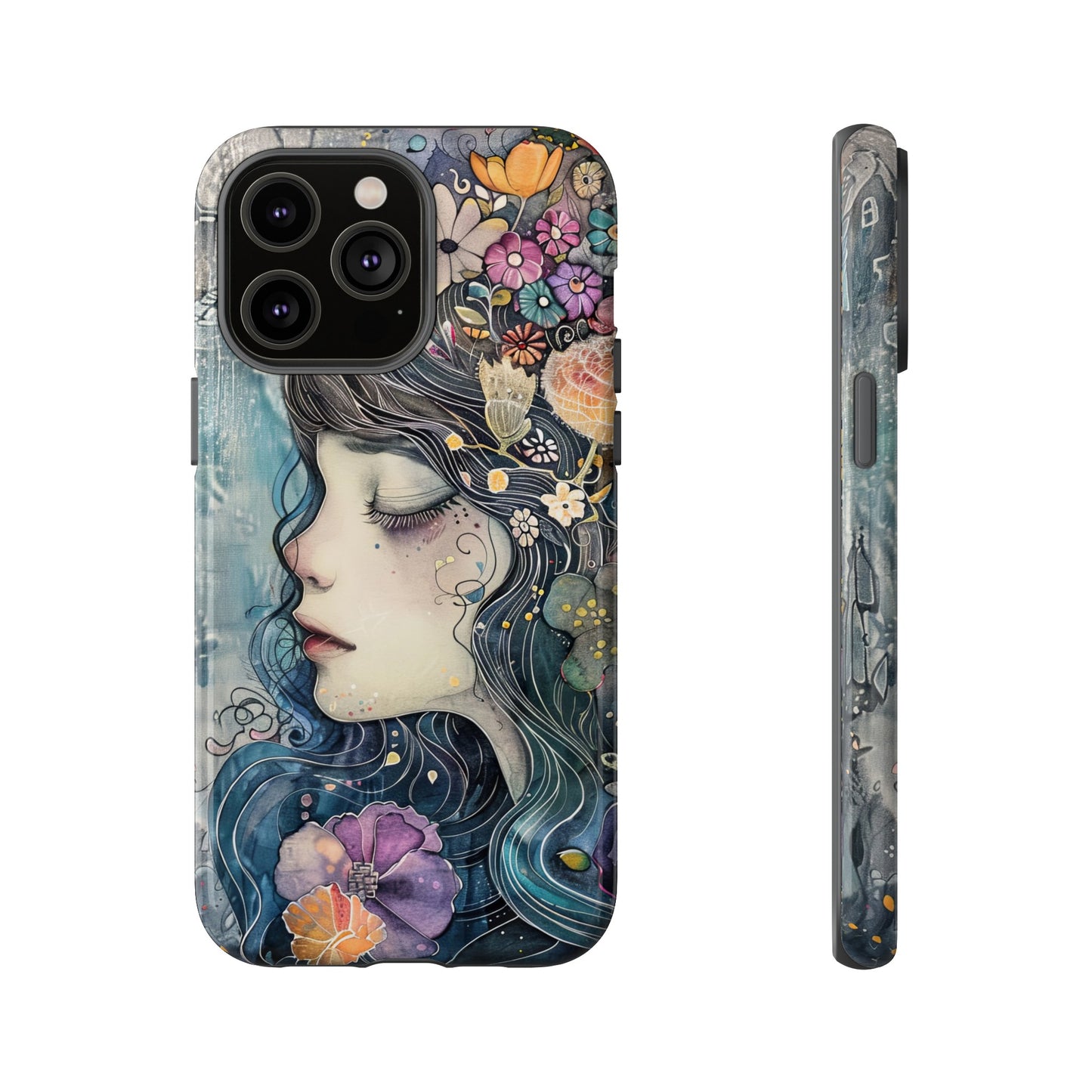 Watercolor Girl - Tough iPhone Case