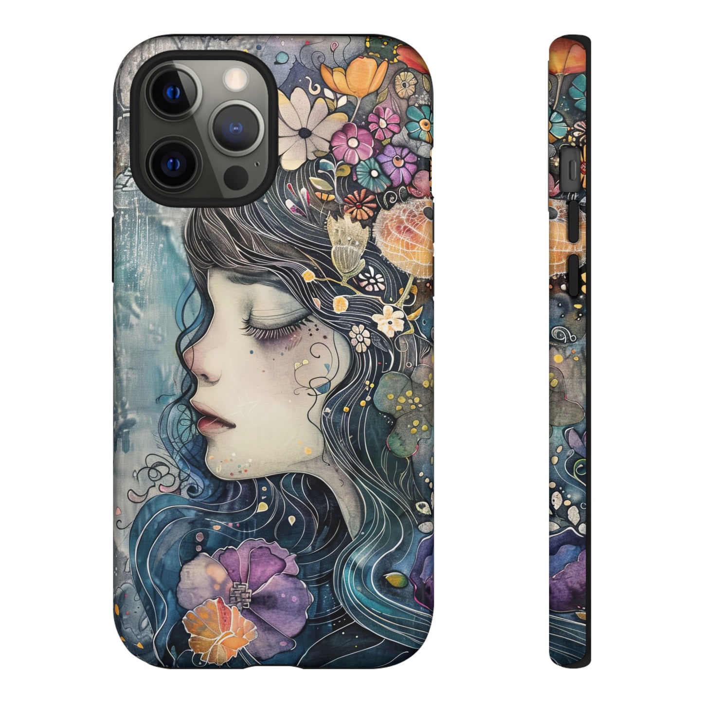 Watercolor Girl - Tough iPhone Case