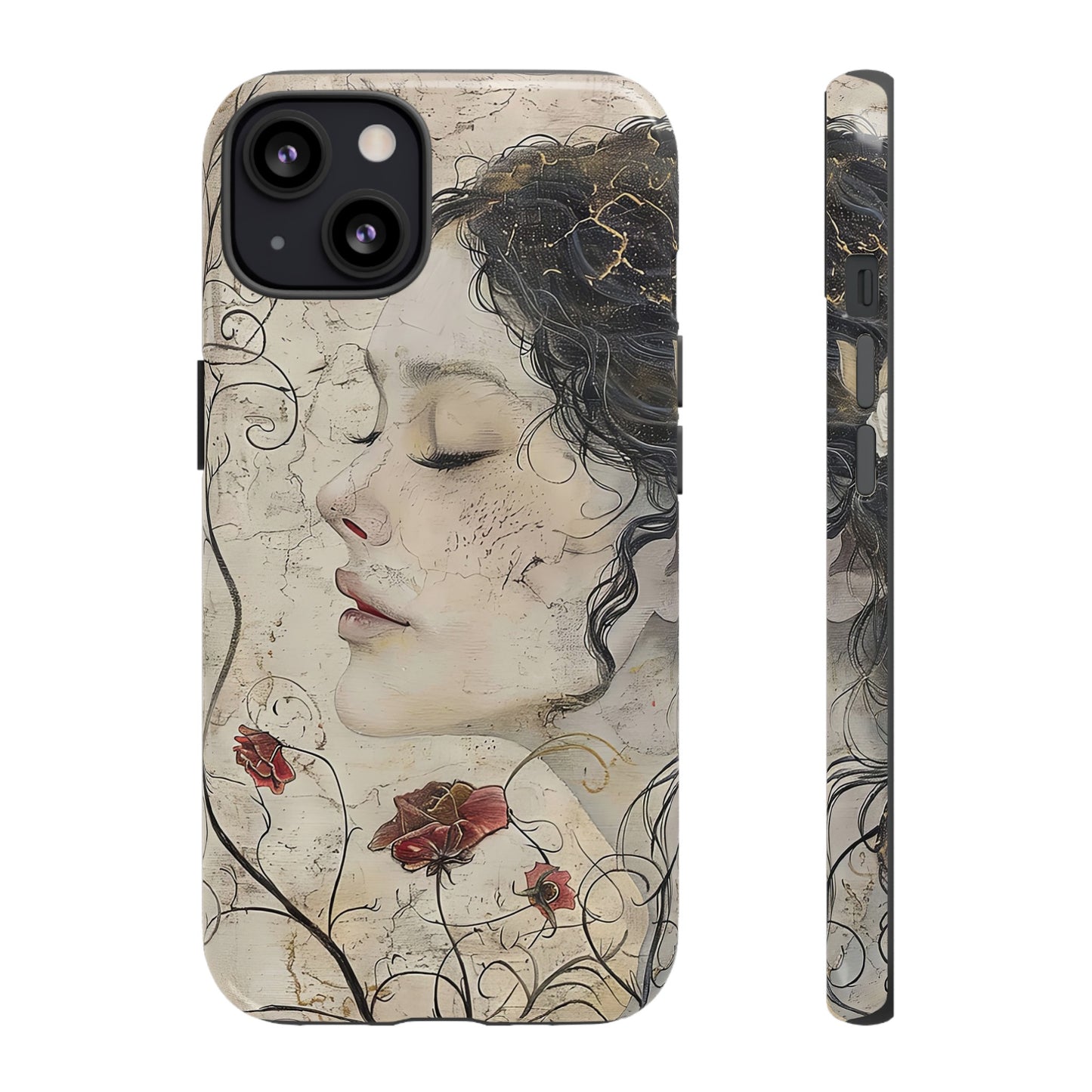 Floral Face - iPhone Tough Case