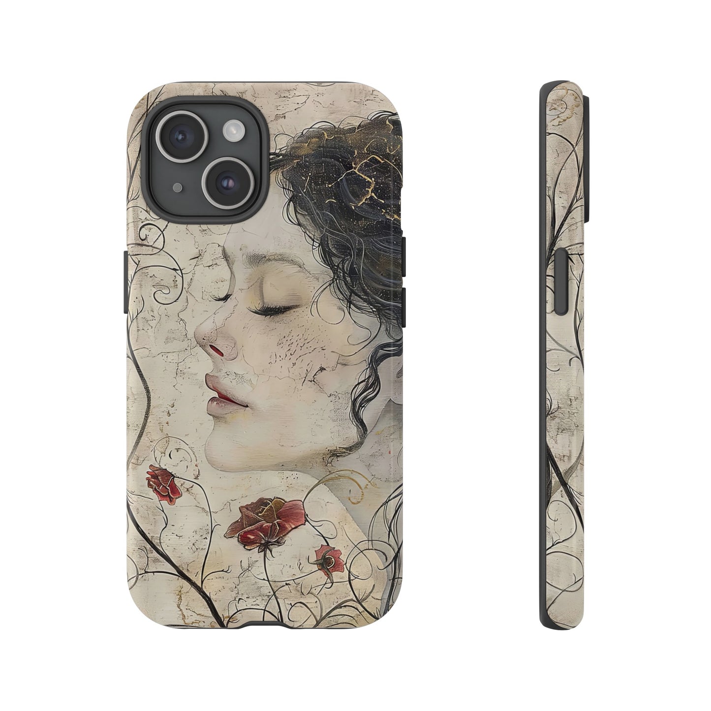 Floral Face - iPhone Tough Case