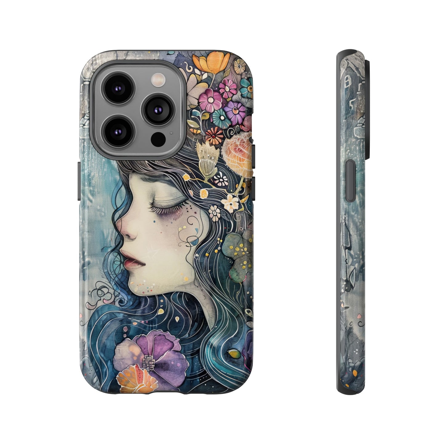 Watercolor Girl - Tough iPhone Case