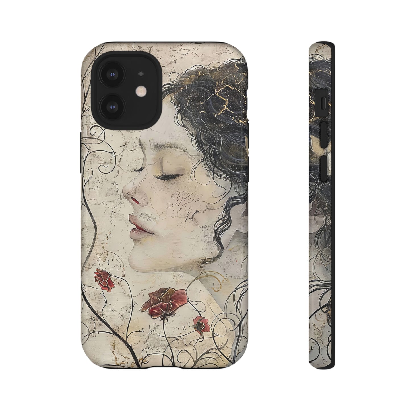 Floral Face - iPhone Tough Case