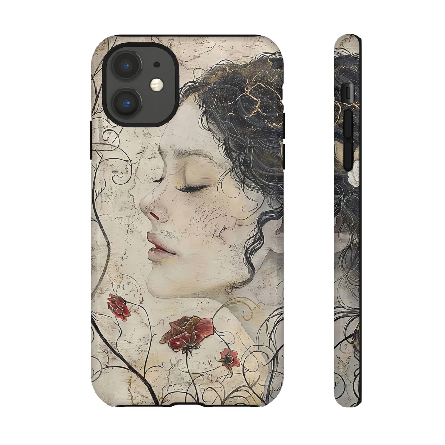 Floral Face - iPhone Tough Case