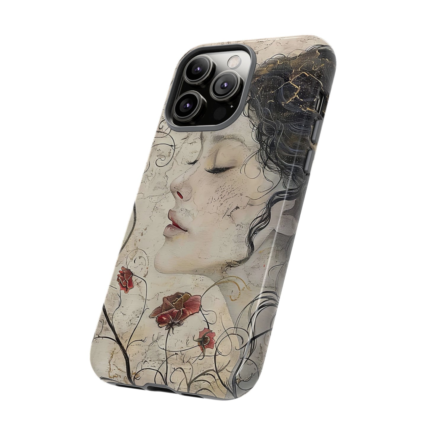 Floral Face - iPhone Tough Case