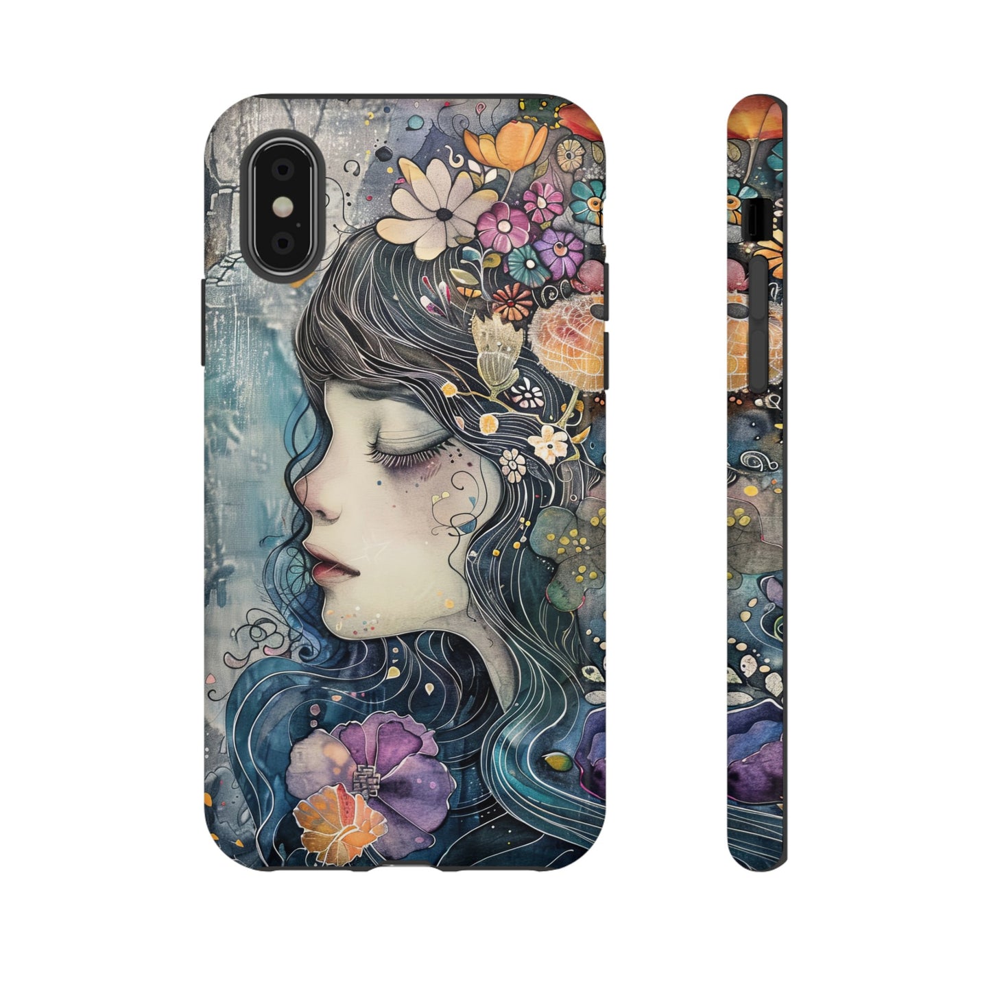 Watercolor Girl - Tough iPhone Case