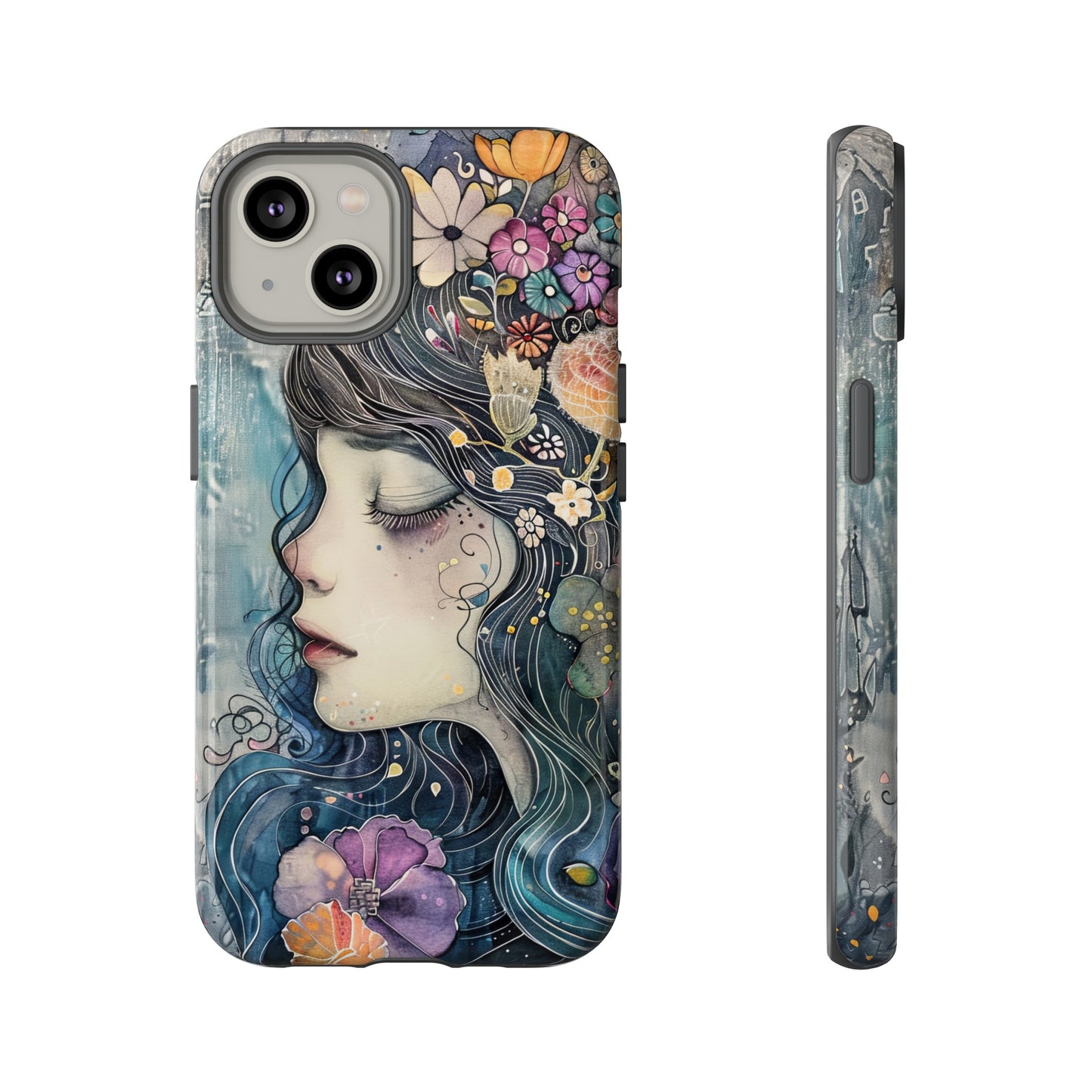 Watercolor Girl - Tough iPhone Case