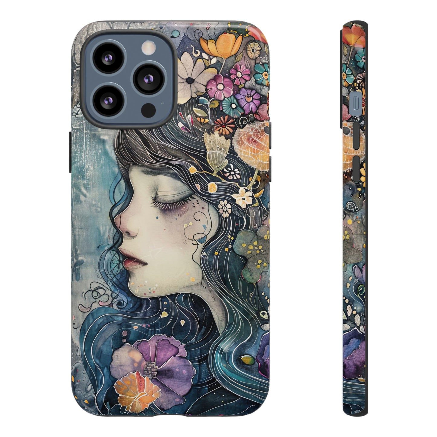 Watercolor Girl - Tough iPhone Case