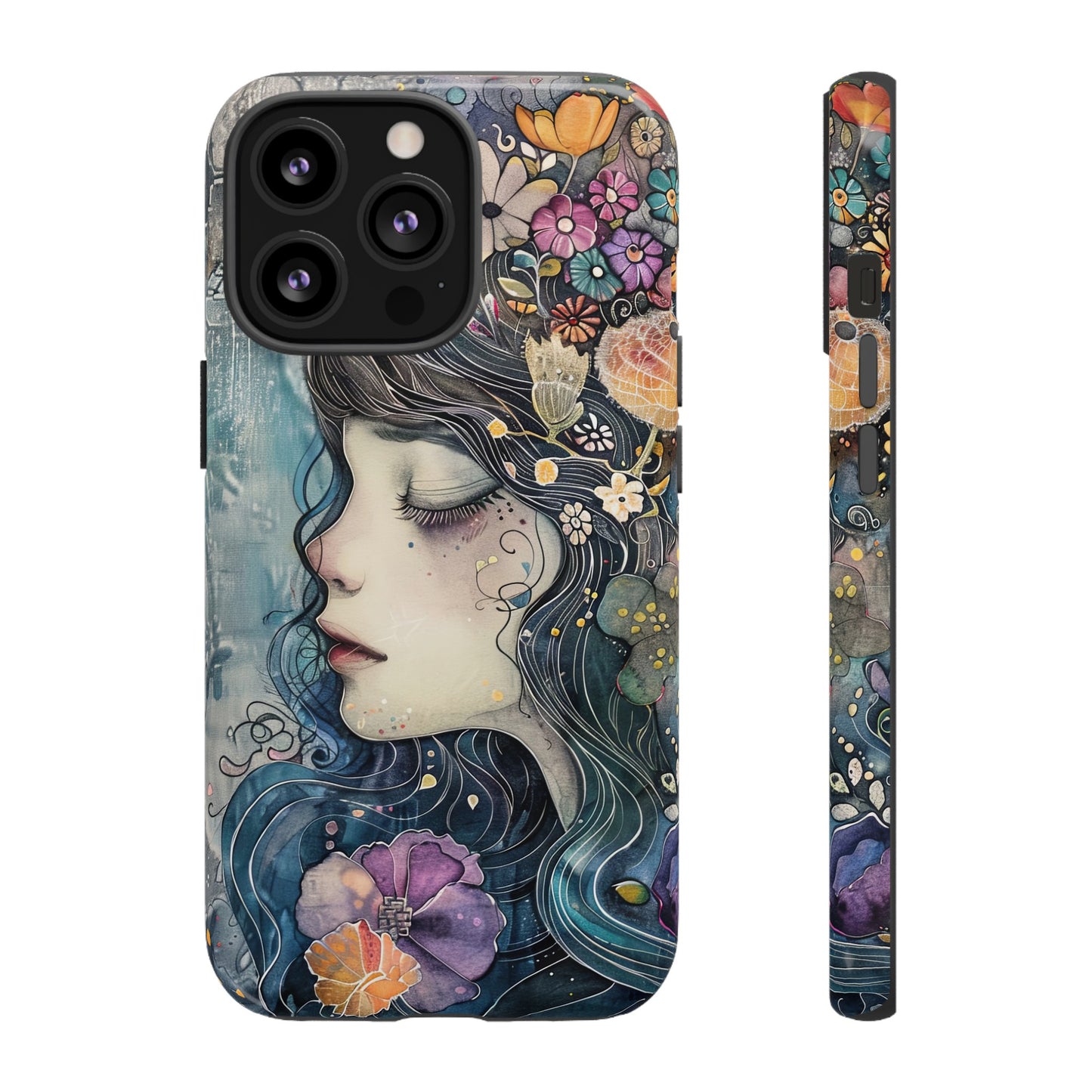 Watercolor Girl - Tough iPhone Case