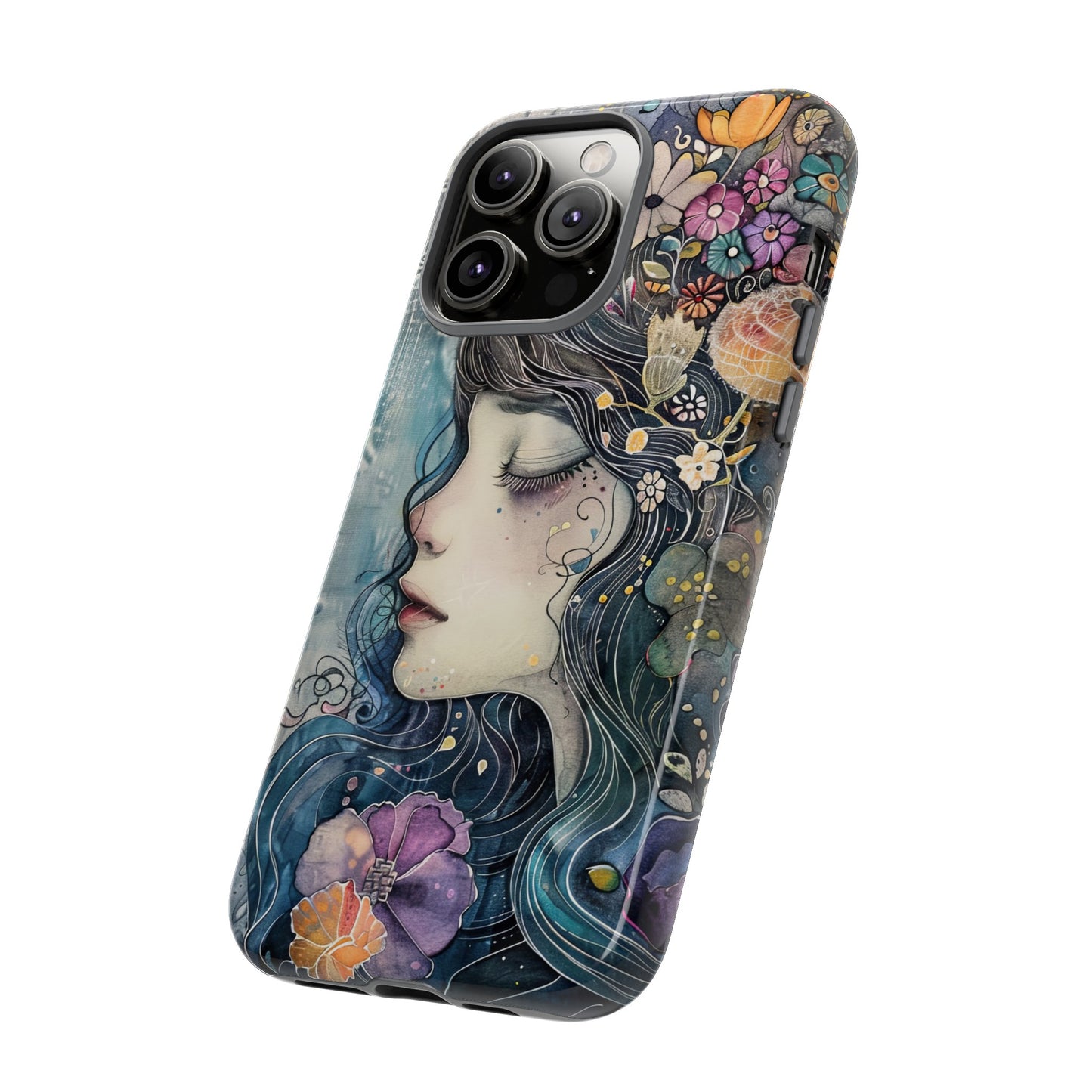 Watercolor Girl - Tough iPhone Case