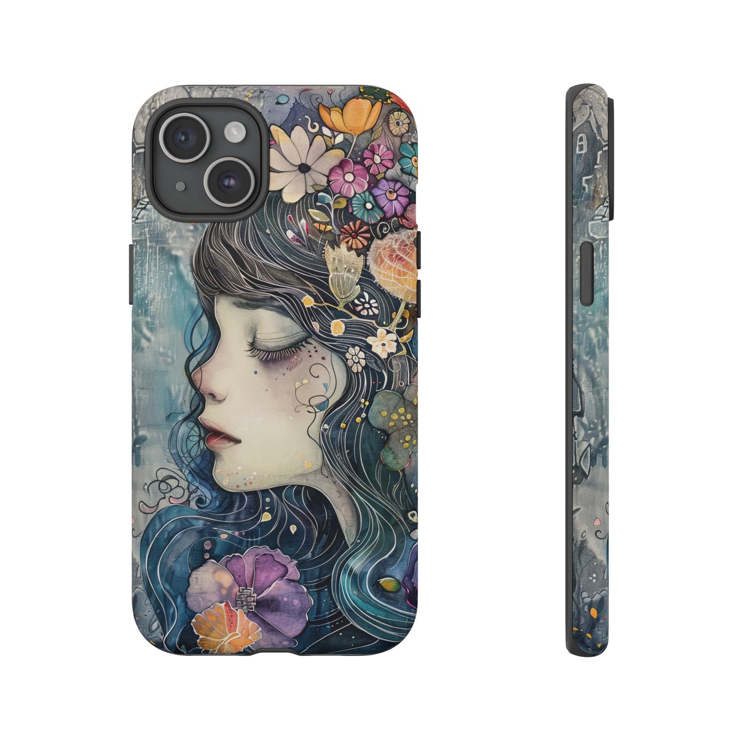 Watercolor Girl - Tough iPhone Case