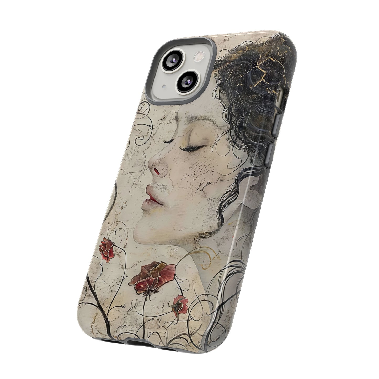 Floral Face - iPhone Tough Case