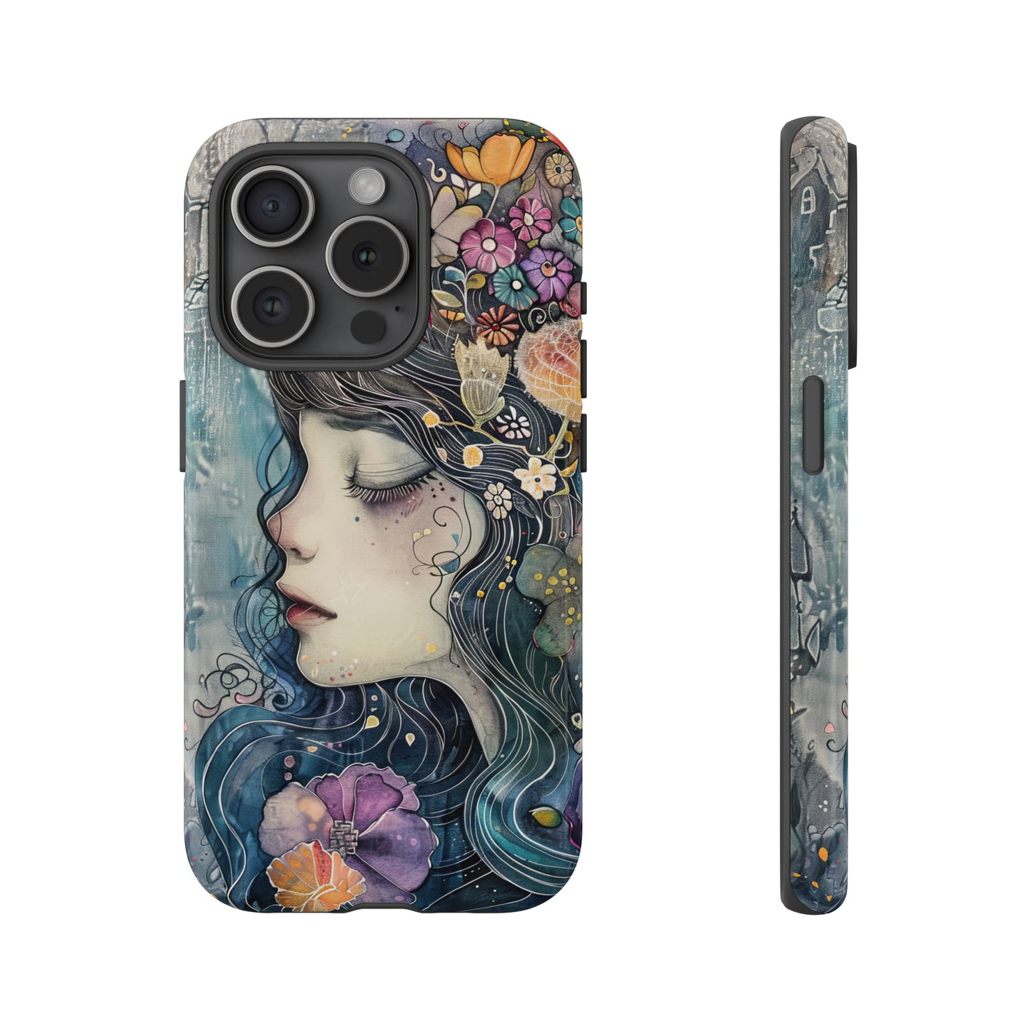 Watercolor Girl - Tough iPhone Case