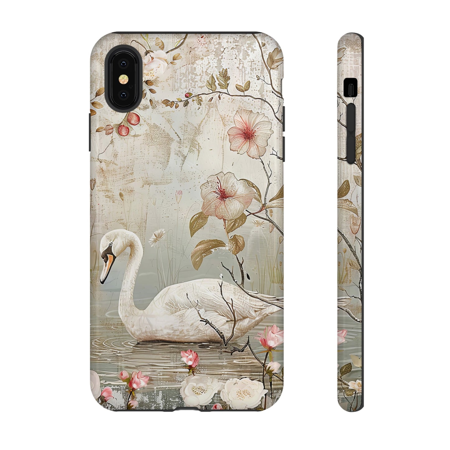 Vintage Swan - iPhone Tough Case