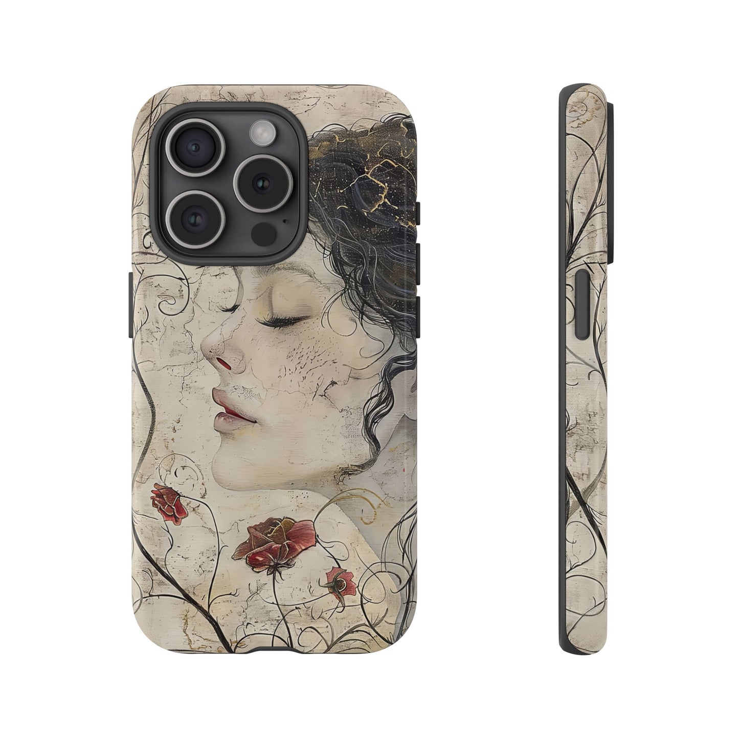 Floral Face - iPhone Tough Case