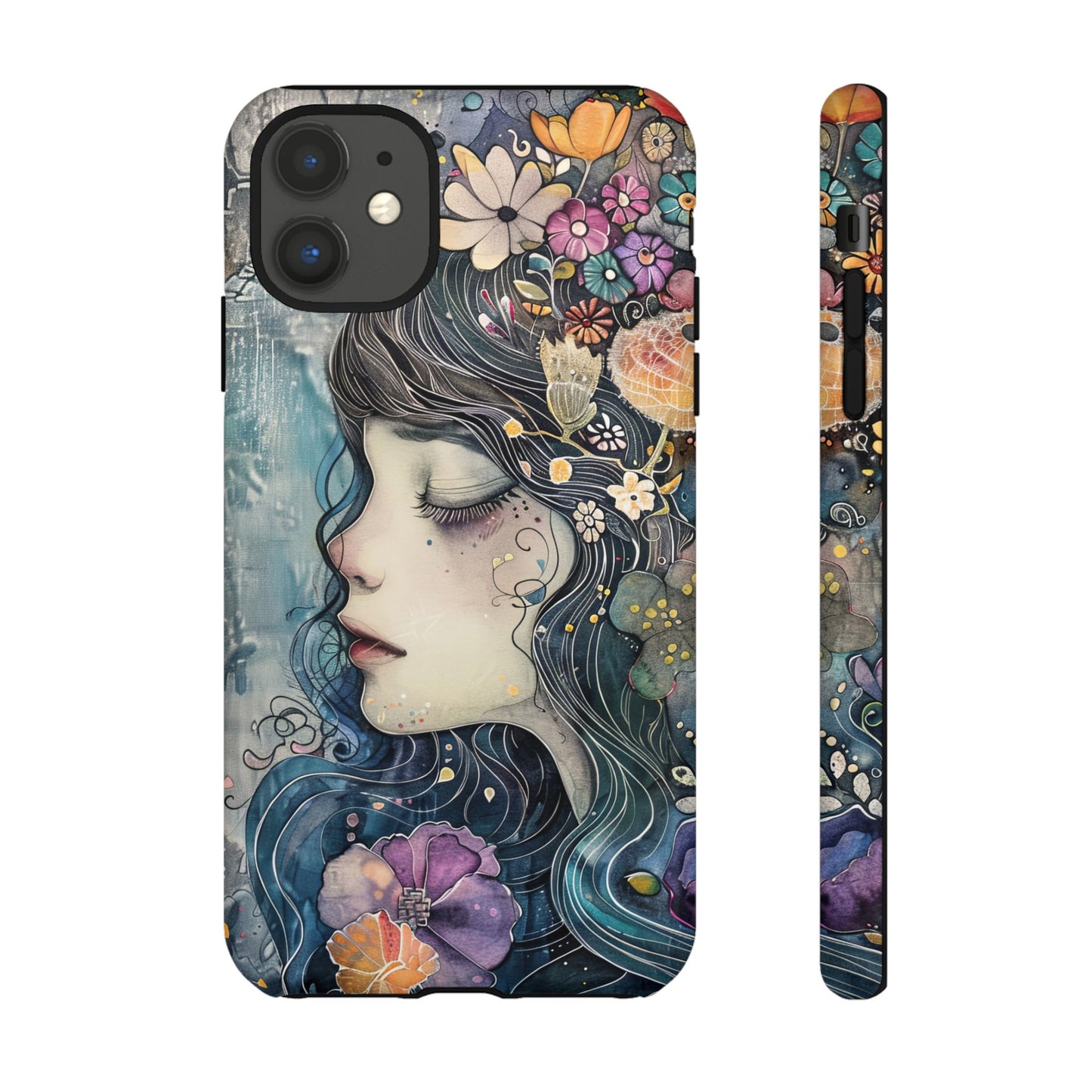 Watercolor Girl - Tough iPhone Case