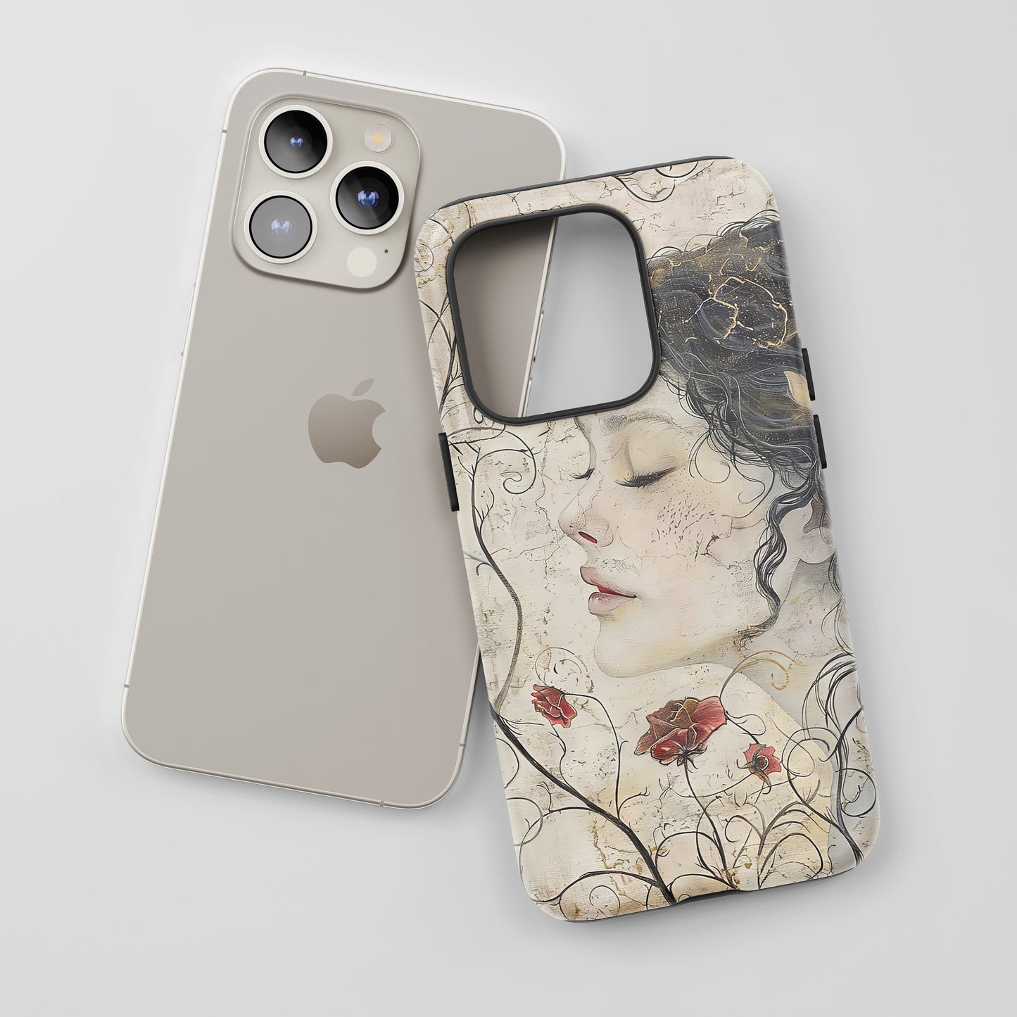 Floral Face - iPhone Tough Case