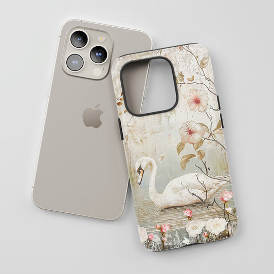 Vintage Swan - iPhone Tough Case