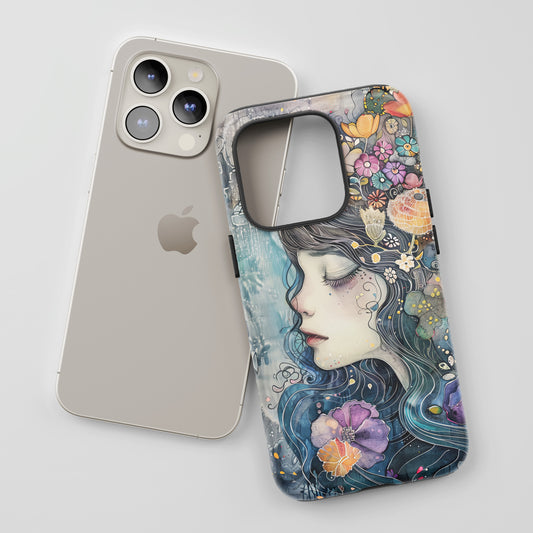 Watercolor Girl - Tough iPhone Case