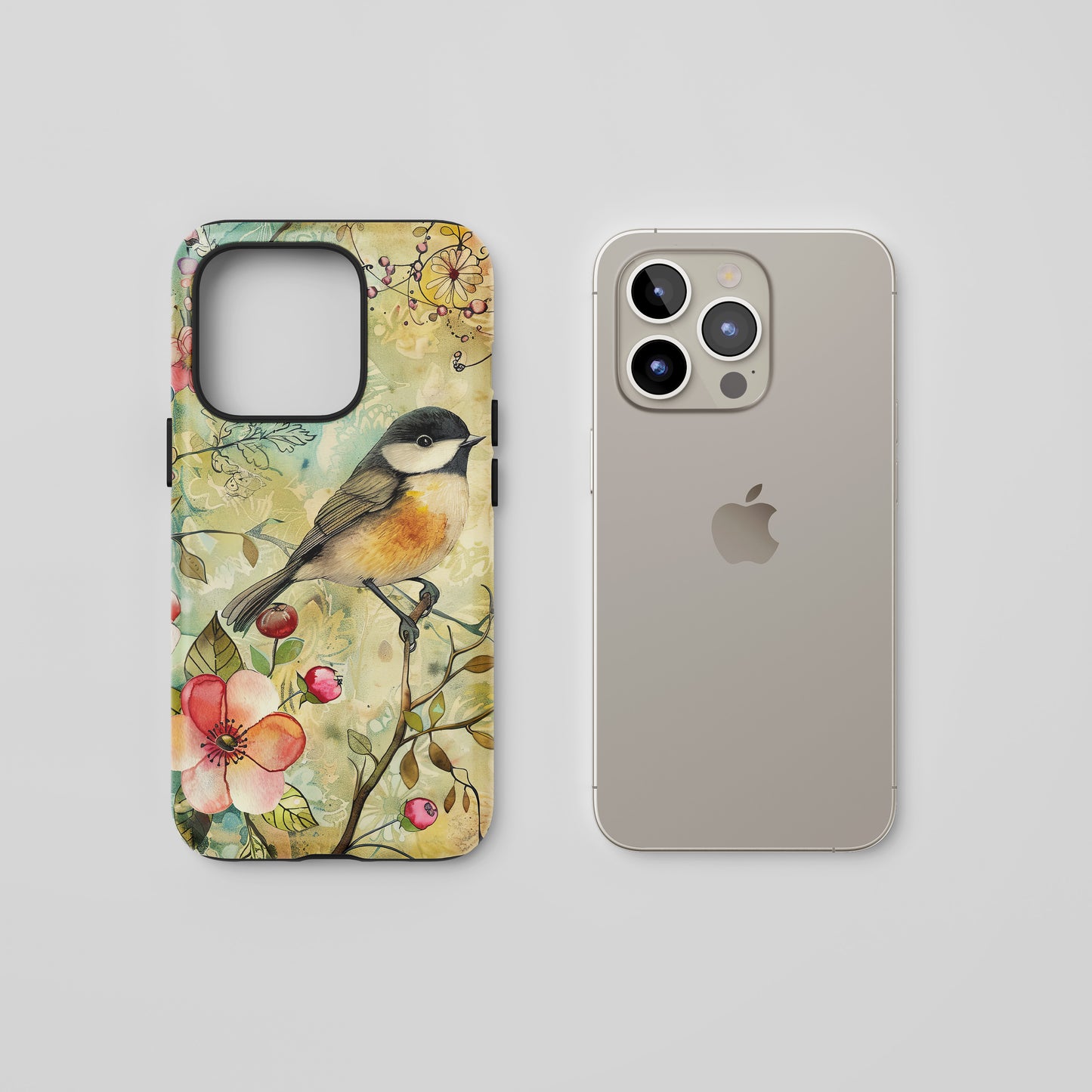 Watercolor Bird - iPhone Tough Case