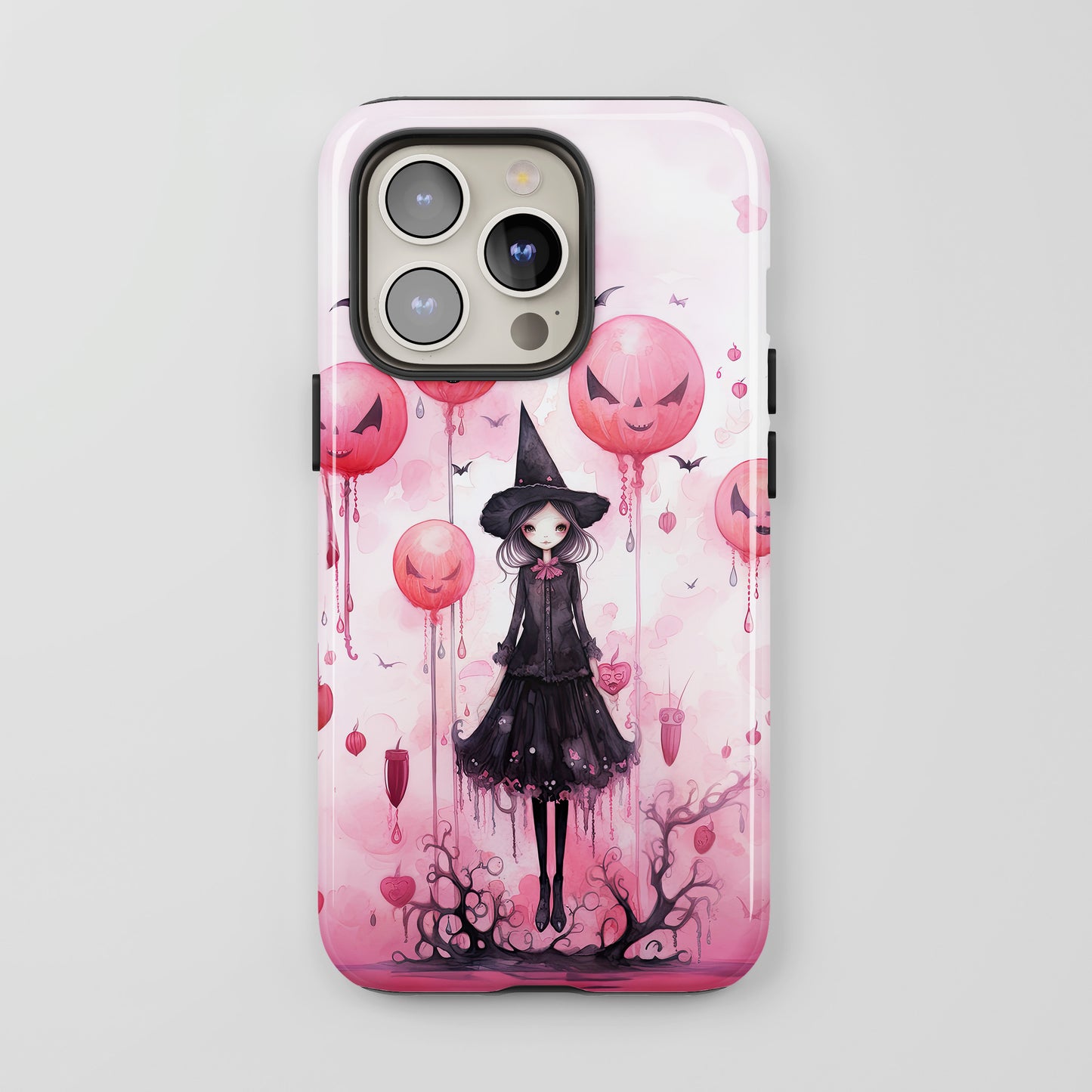 Hot Pink Halloween #2 - iPhone Tough Case